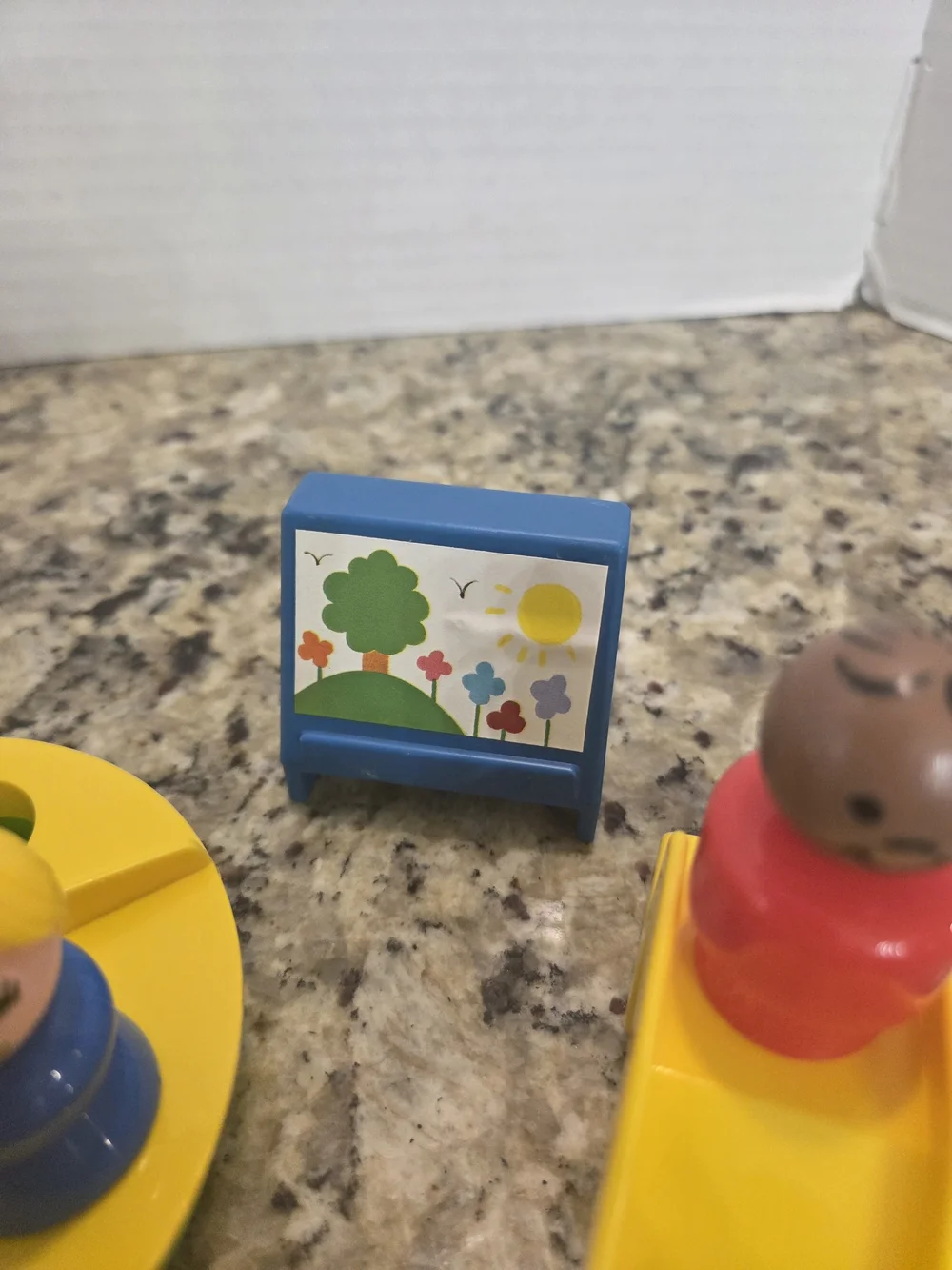 Vintage Fisher Price Little People 929 Play Family School Playground Slide Kids